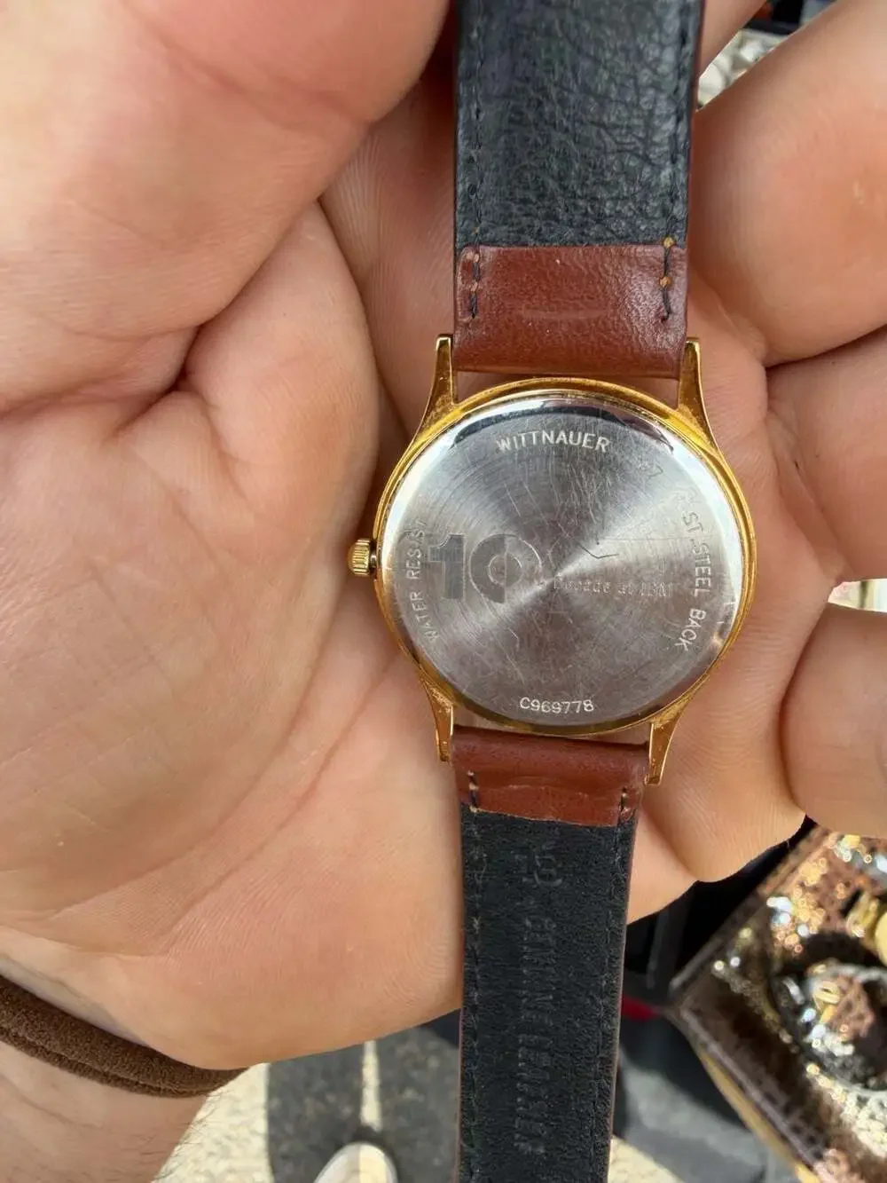 Vintage Wittnauer Trieste C969778 Gold Plated Quartz Watch with Date